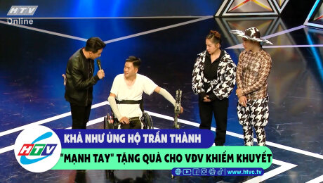 Xem Show CLIP HÀI Khả Như ủng hộ Trấn Thành "mạnh tay" tặng quà cho VĐV khiếm khuyết HD Online.